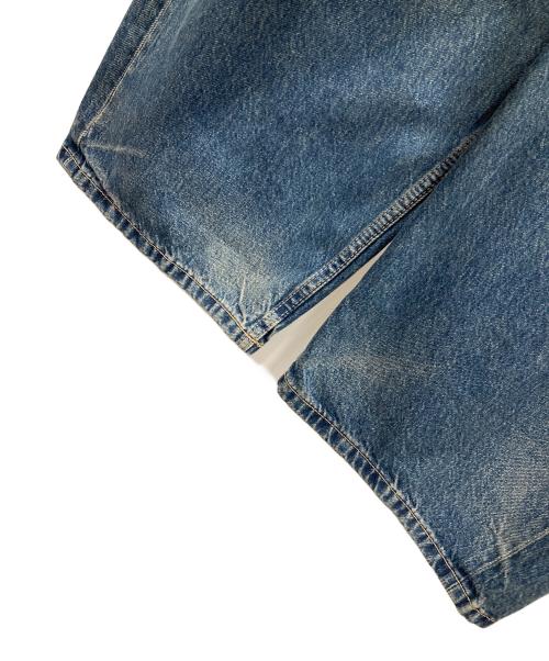 ZARA（ザラ）ZARA (ザラ) デニムパンツ TRF（ティーアールエフ）ミッドライズ折り返しウエストデニムパンツ ブルー サイズ:EUR 38の古着・服飾アイテム
