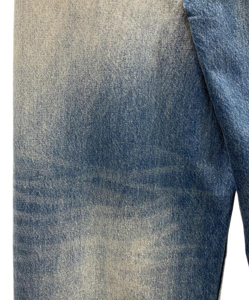 ZARA（ザラ）ZARA (ザラ) デニムパンツ TRF（ティーアールエフ）ミッドライズ折り返しウエストデニムパンツ ブルー サイズ:EUR 38の古着・服飾アイテム