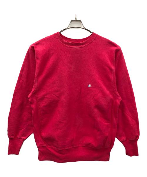 Champion（チャンピオン）Champion (チャンピオン) 90s リバースウィーブスウェット ショッキングピンク サイズ:X-LARGEの古着・服飾アイテム