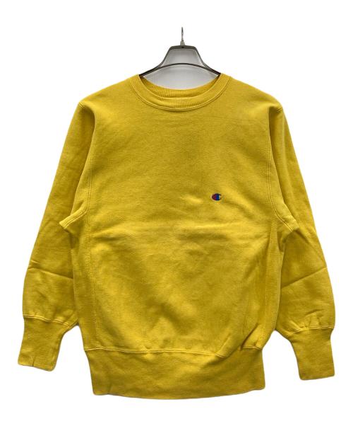 Champion（チャンピオン）Champion (チャンピオン) 90s リバースウィーブスウェット イエロー サイズ:Mの古着・服飾アイテム