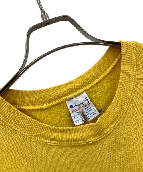 Champion（チャンピオン）Champion (チャンピオン) 90s リバースウィーブスウェット イエロー サイズ:Mの古着・服飾アイテム