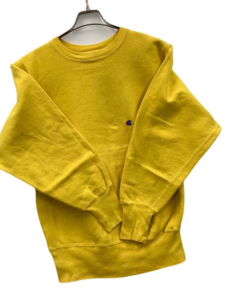 Champion（チャンピオン）Champion (チャンピオン) 90s リバースウィーブスウェット イエロー サイズ:Mの古着・服飾アイテム