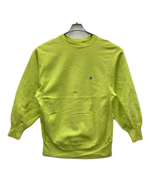 Champion（チャンピオン）Champion (チャンピオン) 90s リバースウィーブスウェット 黄緑 サイズ:XLの古着・服飾アイテム