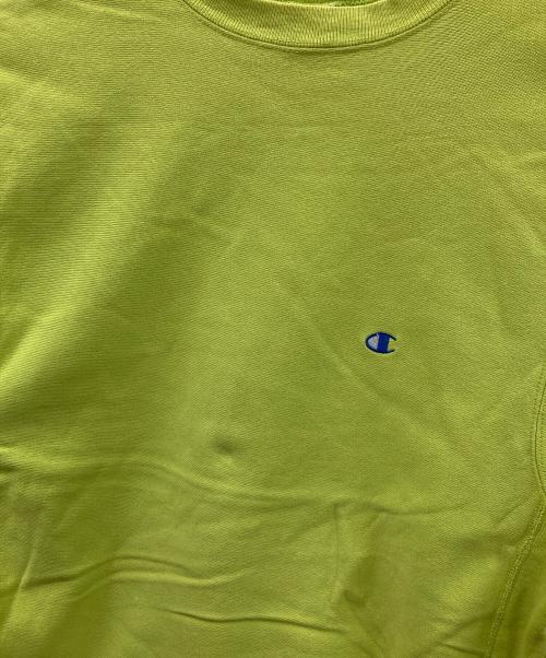 Champion（チャンピオン）Champion (チャンピオン) 90s リバースウィーブスウェット 黄緑 サイズ:XLの古着・服飾アイテム