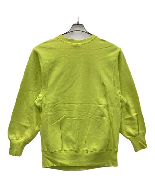 Champion（チャンピオン）Champion (チャンピオン) 90s リバースウィーブスウェット 黄緑 サイズ:XLの古着・服飾アイテム