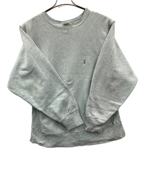 Champion（チャンピオン）Champion (チャンピオン) 80s リバースウィーブスウェット グリーン×グレー サイズ:Lの古着・服飾アイテム