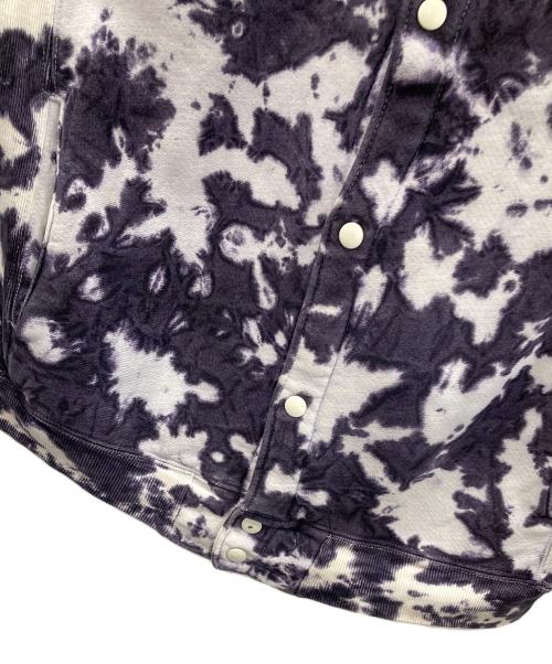 Champion（チャンピオン）Champion (チャンピオン) 90s スウェットカーディガン スナップボタン ホワイト×パープル サイズ:Lの古着・服飾アイテム