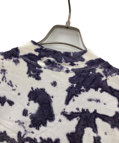 Champion（チャンピオン）Champion (チャンピオン) 90s スウェットカーディガン スナップボタン ホワイト×パープル サイズ:Lの古着・服飾アイテム