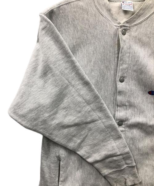 Champion（チャンピオン）Champion (チャンピオン) 90s スウェットカーディガン スナップボタン グレー サイズ:X-LARGEの古着・服飾アイテム