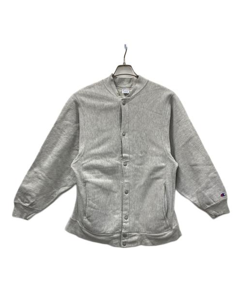 Champion（チャンピオン）Champion (チャンピオン) 90s スウェットカーディガン リバースウィーブ グレー サイズ:Mの古着・服飾アイテム
