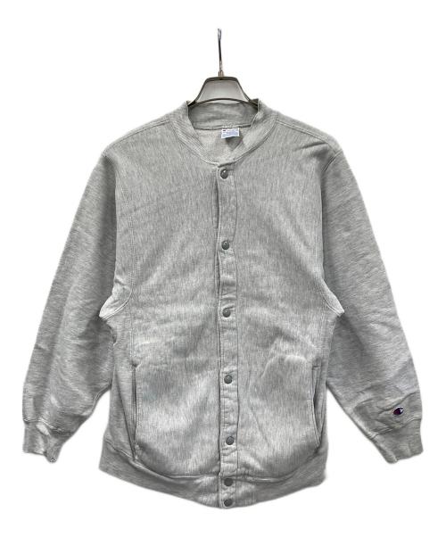 Champion（チャンピオン）Champion (チャンピオン) 90s スウェットカーディガン リバースウィーブ グレー サイズ:Mの古着・服飾アイテム