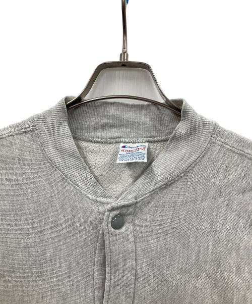 Champion（チャンピオン）Champion (チャンピオン) 90s スウェットカーディガン リバースウィーブ グレー サイズ:Mの古着・服飾アイテム