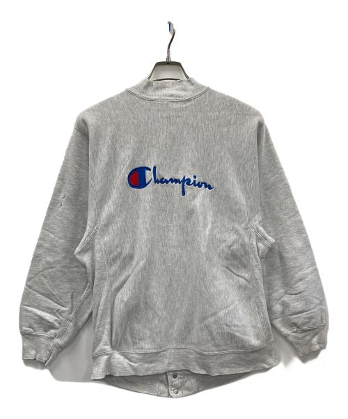 Champion（チャンピオン）Champion (チャンピオン) 90s スウェットカーディガン リバースウィーブ グレー サイズ:Mの古着・服飾アイテム