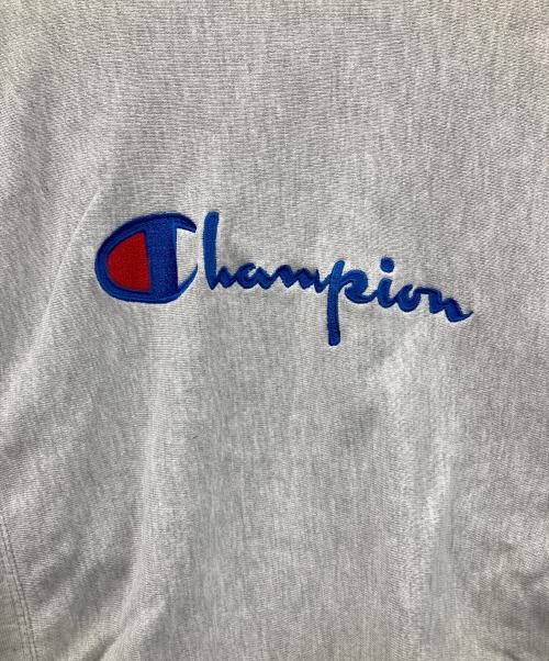 Champion（チャンピオン）Champion (チャンピオン) 90s スウェットカーディガン リバースウィーブ グレー サイズ:Mの古着・服飾アイテム
