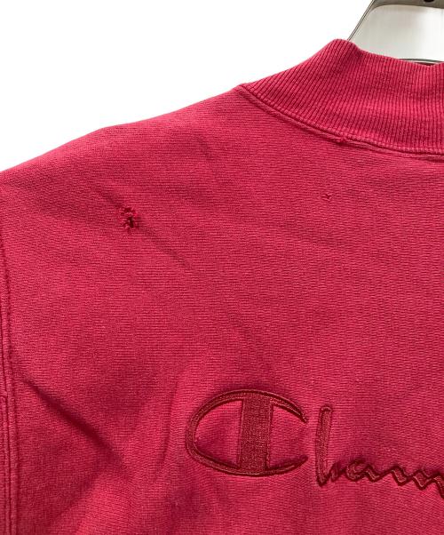 Champion（チャンピオン）Champion (チャンピオン) 90s スウェットカーディガン リバースウィーブ レッド サイズ:Mの古着・服飾アイテム