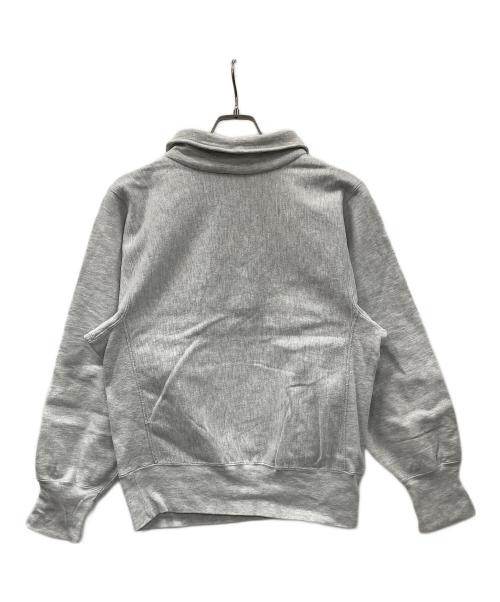 Champion（チャンピオン）Champion (チャンピオン) 90s ハーフスナップスウェット グレー サイズ:Mの古着・服飾アイテム