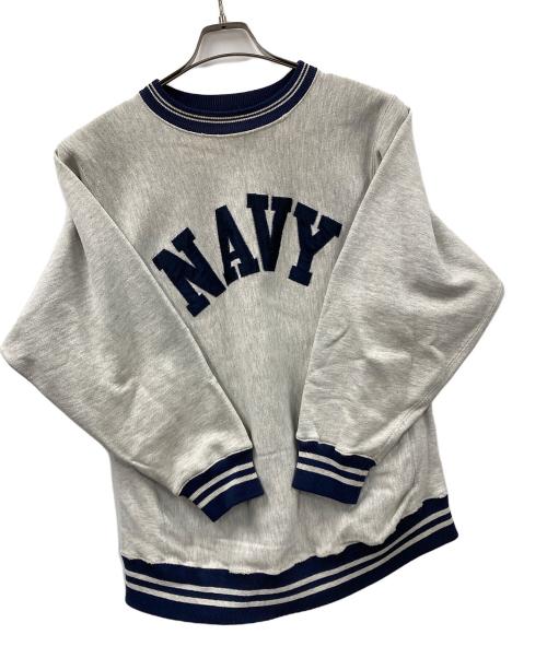 Champion（チャンピオン）Champion (チャンピオン) 90s リバースウィーブスウェット グレー×ネイビー サイズ:Lの古着・服飾アイテム