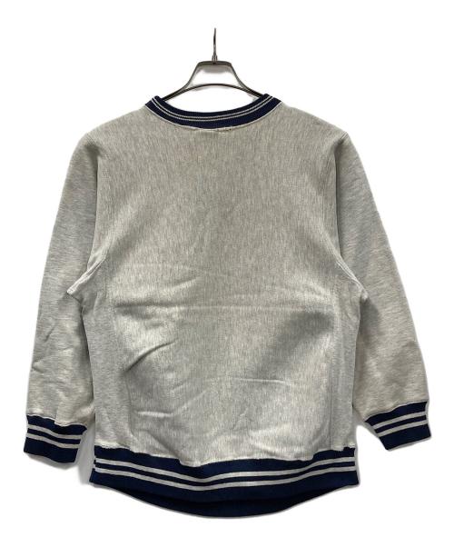 Champion（チャンピオン）Champion (チャンピオン) 90s リバースウィーブスウェット グレー×ネイビー サイズ:Lの古着・服飾アイテム