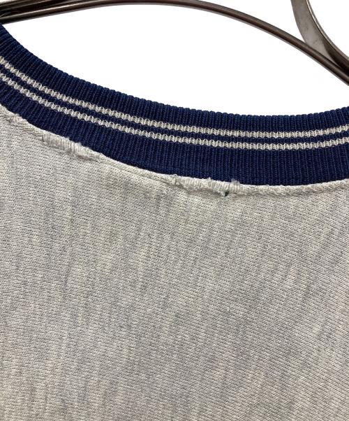 Champion（チャンピオン）Champion (チャンピオン) 90s リバースウィーブスウェット グレー×ネイビー サイズ:Lの古着・服飾アイテム