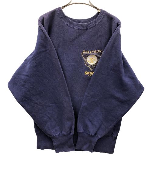 Champion（チャンピオン）Champion (チャンピオン) 90s リバースウィーブスウェット SALOMON（サロモン） ネイビー サイズ:MEDIUMの古着・服飾アイテム