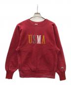 Championチャンピオン）の古着「90s リバースウィーブスウェット USMA（ユナイテッド ステイツ ミリタリー アカデミー）」｜レッド