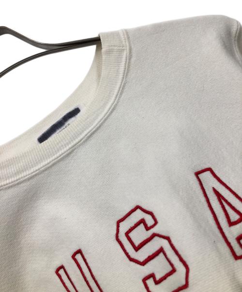 Champion（チャンピオン）Champion (チャンピオン) 90s リバースウィーブスウェット オリンピックロゴ ホワイト サイズ:MEDIUMの古着・服飾アイテム