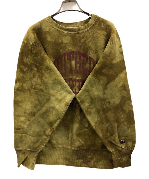 Champion（チャンピオン）Champion (チャンピオン) 90s リバースウィーブスウェット SOUTHERN ATHLETICS（サザン アスレチックス） カーキ サイズ:LARGEの古着・服飾アイテム