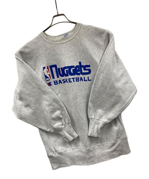 Champion（チャンピオン）Champion (チャンピオン) 90s リバースウィーブスウェット 	NUGGETS BASKETBALL グレー サイズ:XLの古着・服飾アイテム