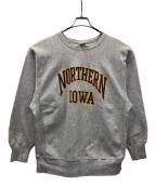 Championチャンピオン）の古着「90s リバースウィーブスウェット NORTHERN IOWA（ノーザン アイオワ）」｜グレー