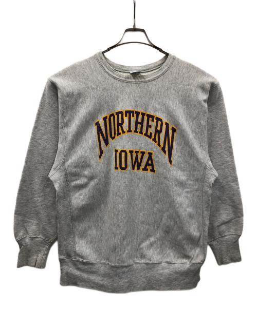 Champion（チャンピオン）Champion (チャンピオン) 90s リバースウィーブスウェット NORTHERN IOWA（ノーザン アイオワ） グレー サイズ:X-LARGEの古着・服飾アイテム
