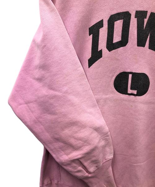 Champion（チャンピオン）Champion (チャンピオン) 90s リバースウィーブスウェット IOWA ピンク サイズ:Largeの古着・服飾アイテム