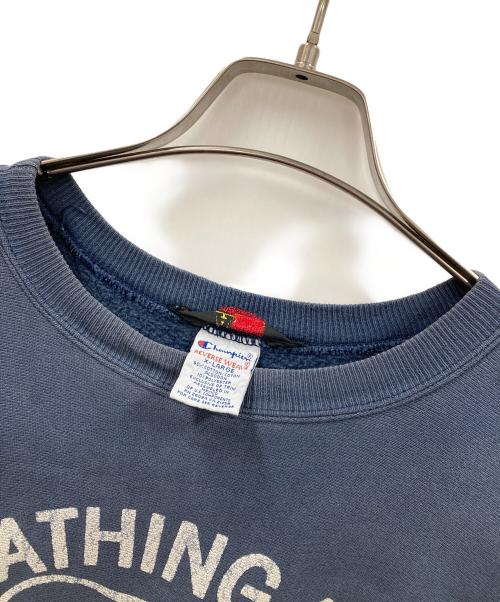 Champion（チャンピオン）Champion (チャンピオン) A BATHING APE (ア ベイシング エイプ) 90s リバースウィーブスウェット ネイビー サイズ:XLの古着・服飾アイテム