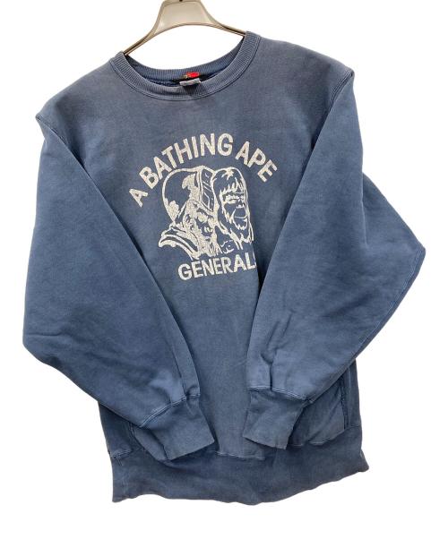 Champion（チャンピオン）Champion (チャンピオン) A BATHING APE (ア ベイシング エイプ) 90s リバースウィーブスウェット ネイビー サイズ:XLの古着・服飾アイテム