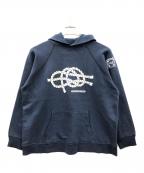Champion×Abercrombie & Fitchチャンピオン×アバクロンビー アンド フィッチ）の古着「プルオーバーパーカー」｜ネイビー
