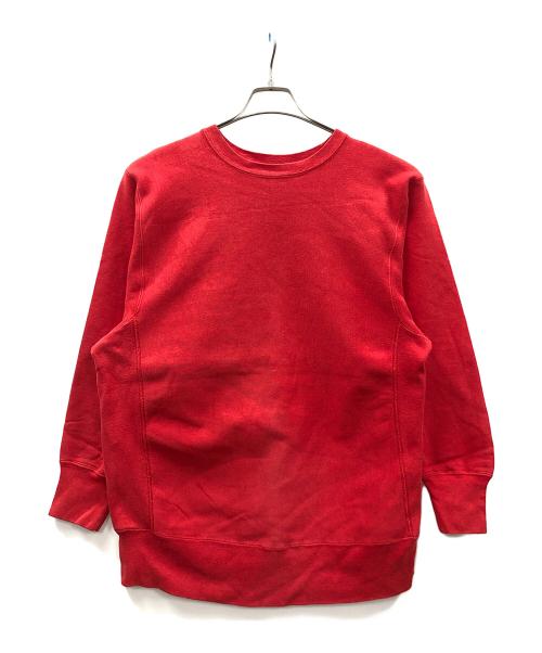 Champion REVERSE WEAVE（チャンピオン リバース ウィーブ）Champion REVERSE WEAVE (チャンピオン リバース ウィーブ) LAND'S END (ランズエンド) リバースウィーブスウェット レッド サイズ:MEDIUMの古着・服飾アイテム