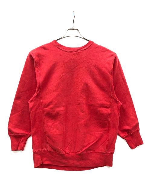Champion REVERSE WEAVE（チャンピオン リバース ウィーブ）Champion REVERSE WEAVE (チャンピオン リバース ウィーブ) LAND'S END (ランズエンド) リバースウィーブスウェット レッド サイズ:MEDIUMの古着・服飾アイテム
