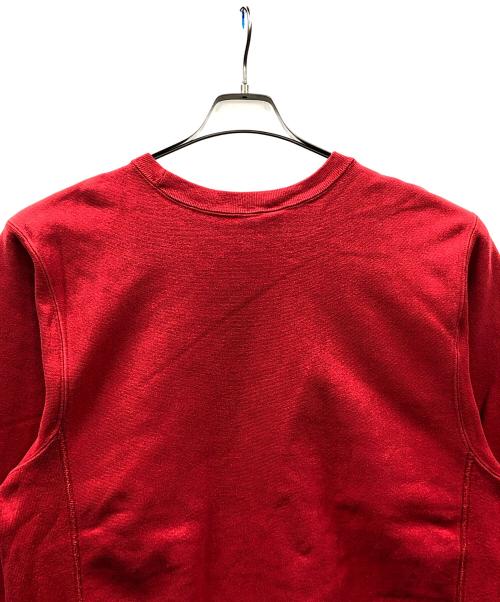 Champion REVERSE WEAVE（チャンピオン リバース ウィーブ）Champion REVERSE WEAVE (チャンピオン リバース ウィーブ) LAND'S END (ランズエンド) リバースウィーブスウェット レッド サイズ:MEDIUMの古着・服飾アイテム