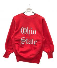 Champion（チャンピオン）の古着「リバースウィーブスウェット Ohio State(オハイオステイツ)」｜レッド