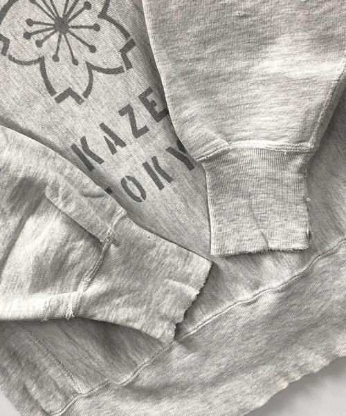 カミカゼ（カミカゼ）カミカゼ (カミカゼ) Champion (チャンピオン) リメイクスウェット グレー サイズ:LARGEの古着・服飾アイテム