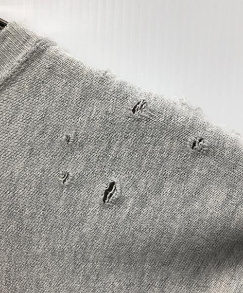 カミカゼ（カミカゼ）カミカゼ (カミカゼ) Champion (チャンピオン) リメイクスウェット グレー サイズ:LARGEの古着・服飾アイテム