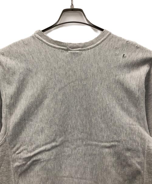 カミカゼ（カミカゼ）カミカゼ (カミカゼ) Champion (チャンピオン) リメイクスウェット グレー サイズ:LARGEの古着・服飾アイテム