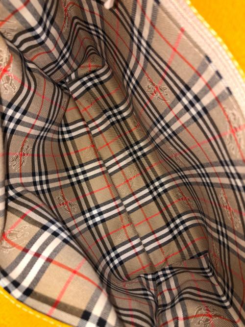 BURBERRY（バーバリー）BURBERRY (バーバリー) ハンドバッグ イエロー サイズ:実寸サイズにてご確認ください。の古着・服飾アイテム