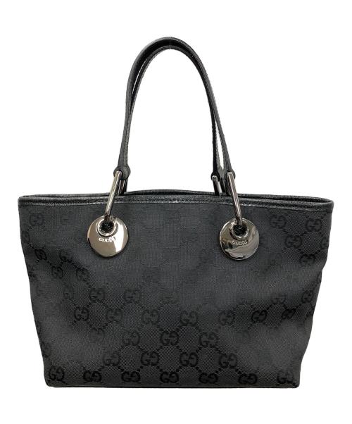 GUCCI（グッチ）GUCCI (グッチ) ミニトートバッグ GG（ジージー）キャンバス  ブラック サイズ:実寸サイズにてご確認下さい。の古着・服飾アイテム