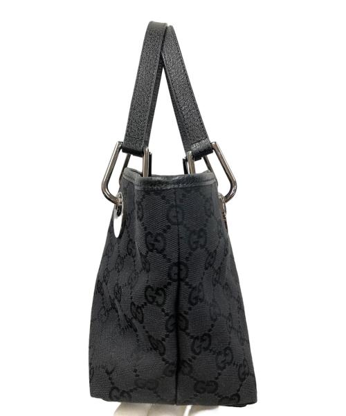 GUCCI（グッチ）GUCCI (グッチ) ミニトートバッグ GG（ジージー）キャンバス  ブラック サイズ:実寸サイズにてご確認下さい。の古着・服飾アイテム