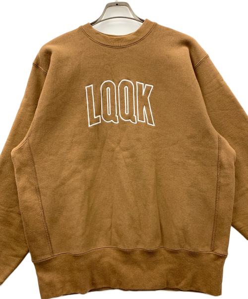 LQQK STUDIO（ルックスタジオ）LQQK STUDIO (ルックスタジオ) スウェット ブラウン サイズ:Lの古着・服飾アイテム