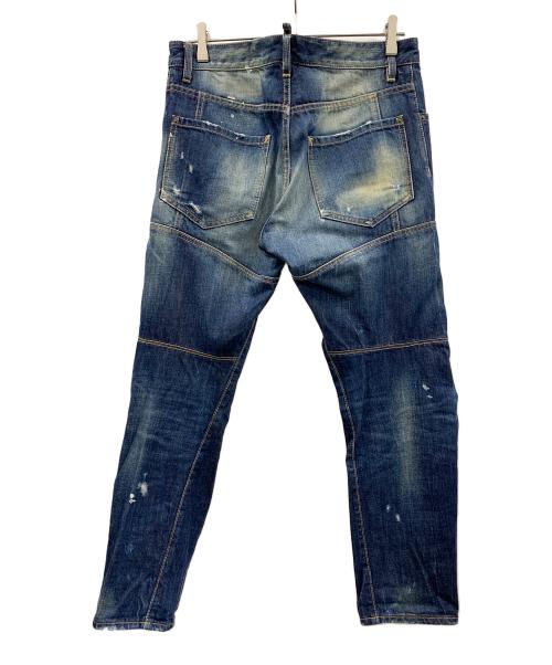 DSQUARED2（ディースクエアード）DSQUARED2 (ディースクエアード) デニムパンツ 12AW バイカーデニム インディゴ サイズ:44の古着・服飾アイテム
