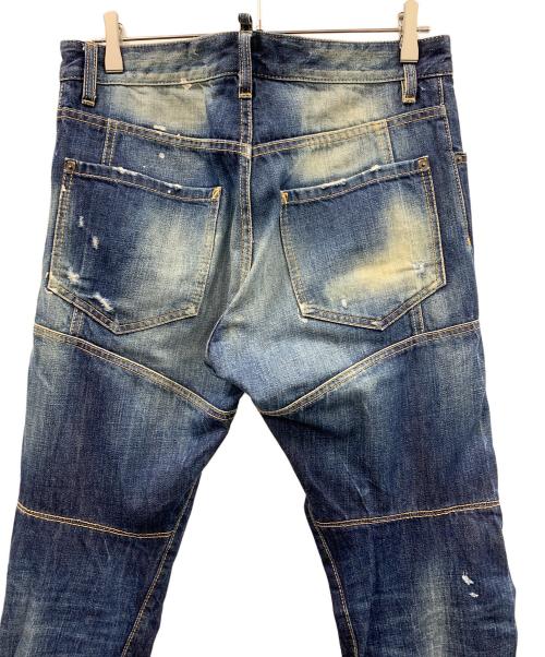 DSQUARED2（ディースクエアード）DSQUARED2 (ディースクエアード) デニムパンツ 12AW バイカーデニム インディゴ サイズ:44の古着・服飾アイテム