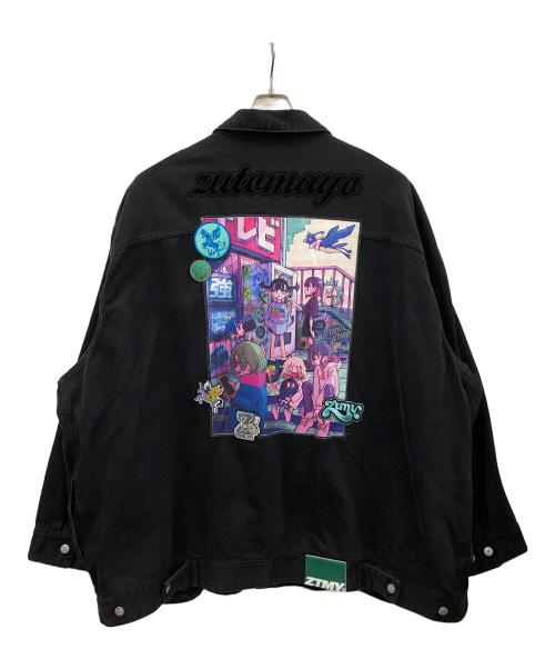 ZUTOMAYO MART（ズトマヨ マート）ZUTOMAYO MART (ズトマヨ マート) OverSize Denim Jacket オーバーサイズ デニム ジャケット ブラック サイズ:4XLの古着・服飾アイテム
