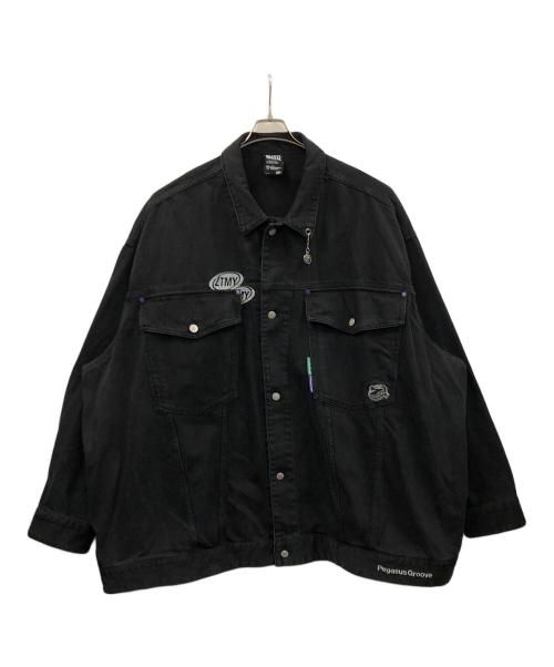 ZUTOMAYO MART（ズトマヨ マート）ZUTOMAYO MART (ズトマヨ マート) OverSize Denim Jacket オーバーサイズ デニム ジャケット ブラック サイズ:4XLの古着・服飾アイテム