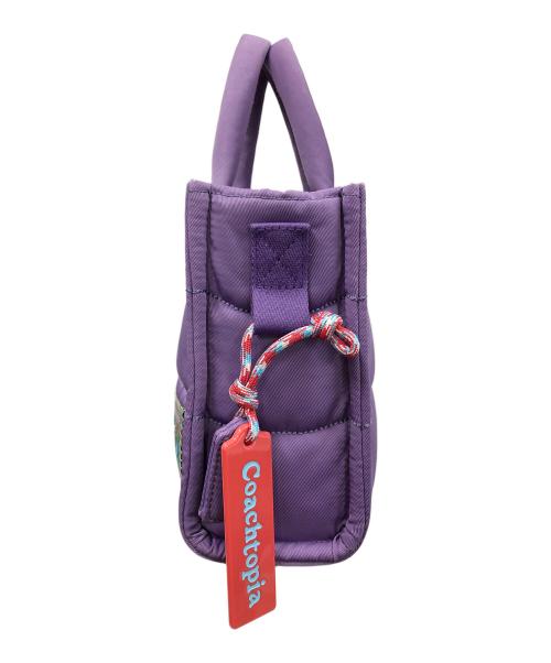 Coachtopia（コーチトピア）Coachtopia (コーチトピア) 2WAYバッグ トートバッグ ショルダーバッグ ループミニパフィートート パープル サイズ:実寸サイズにてご確認下さい。の古着・服飾アイテム